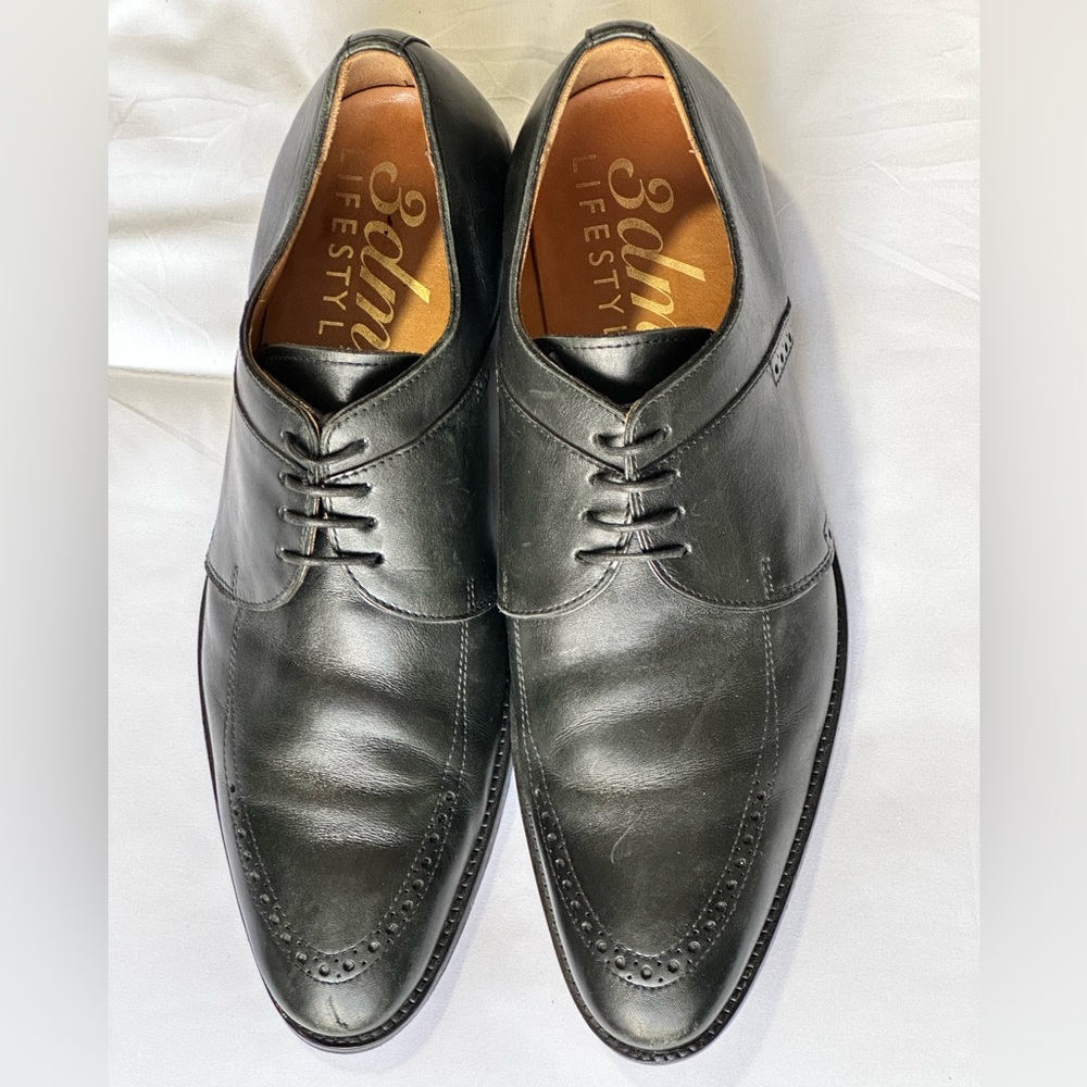 3dm Lifestyle Black Leather Lace-up Oxford Shoes